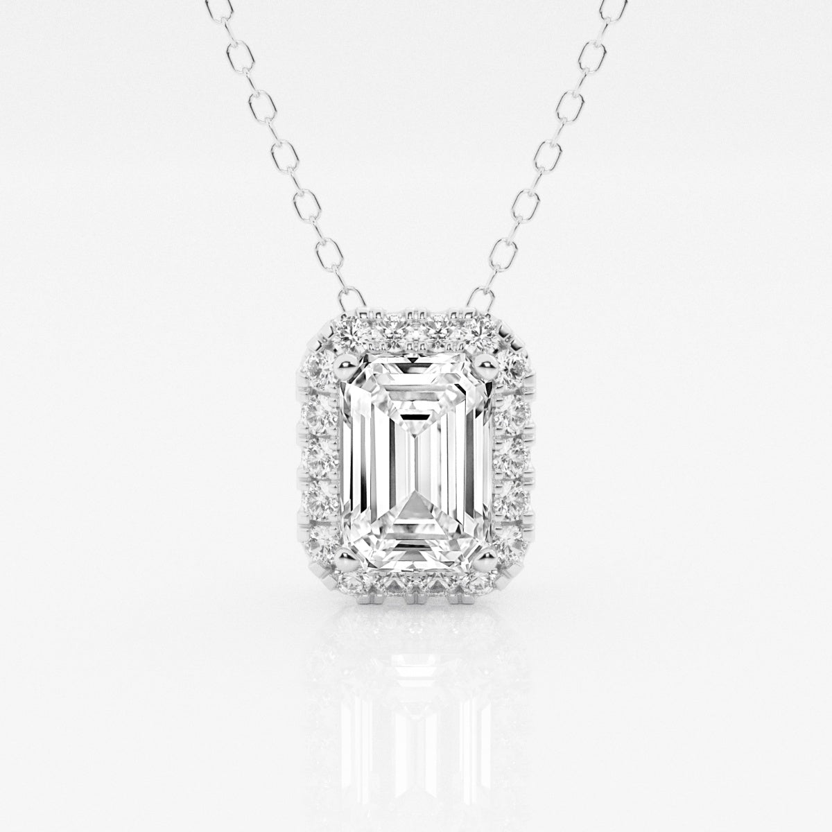 Sienna - Refined Halo Pendant Necklaces