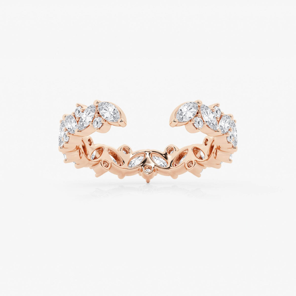 Jane - Artistic Multi-Shape Design Wedding Ring