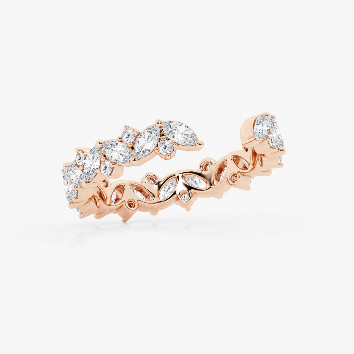 Jane - Artistic Multi-Shape Design Wedding Ring