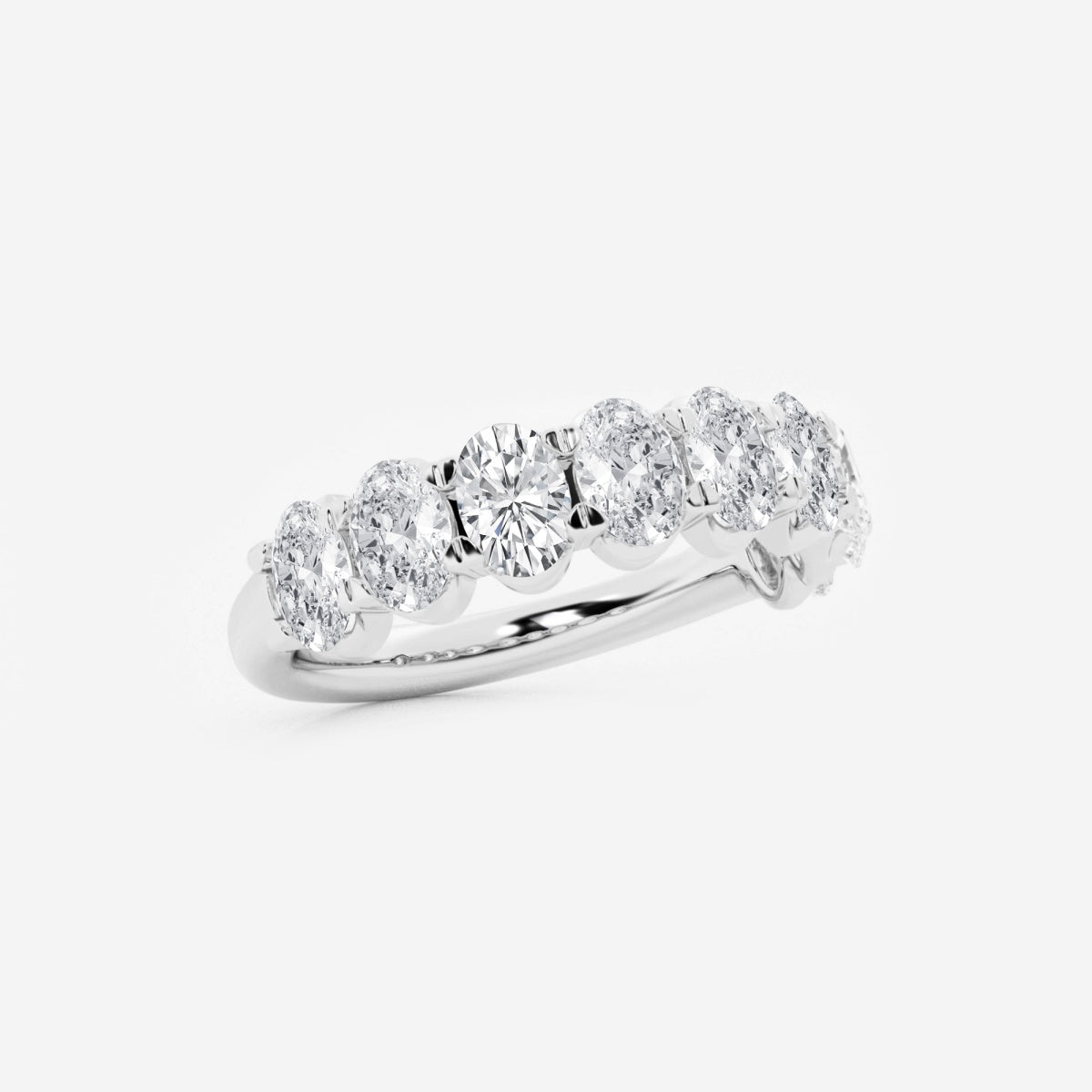 Lucy - Graceful Oval Design Wedding Ring