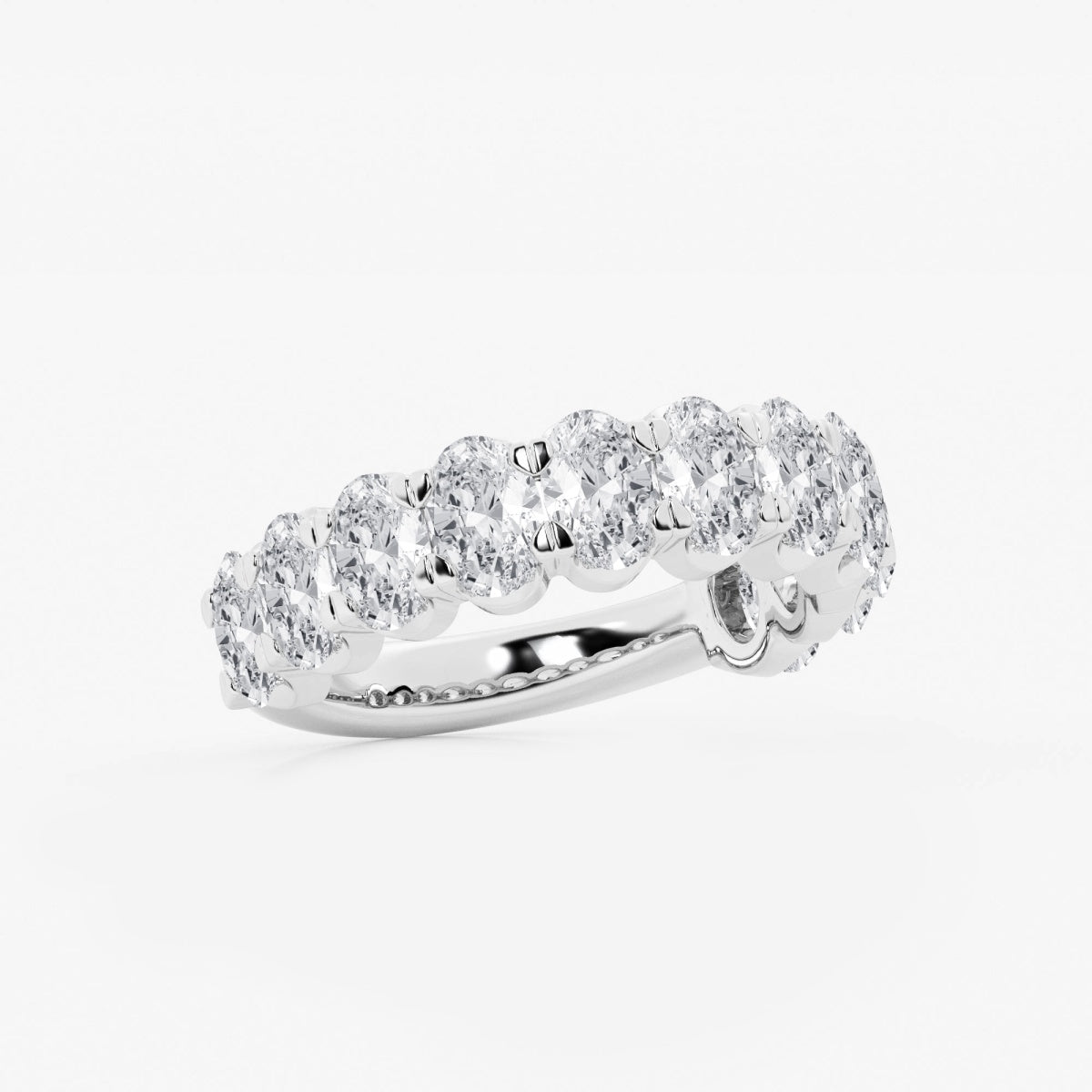 Lucy - Graceful Oval Design Wedding Ring