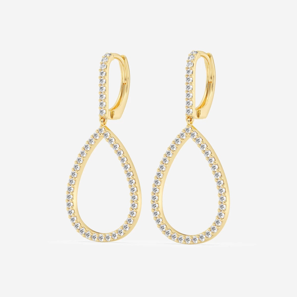 Inaya - Sleek Teardrop Design Earrings