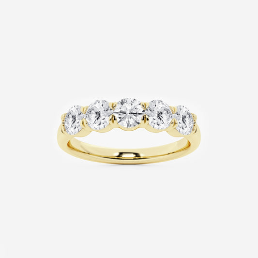Celine - Five Stone Design Wedding Ring