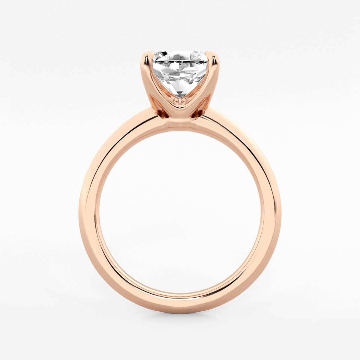 Violet - Knife-Edge Solitaire Engagement Ring