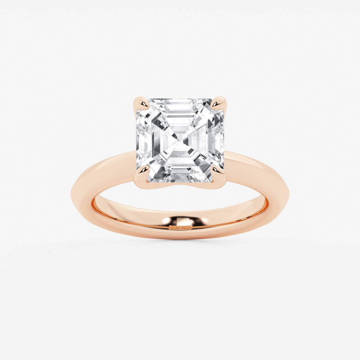 Violet - Knife-Edge Solitaire Engagement Ring