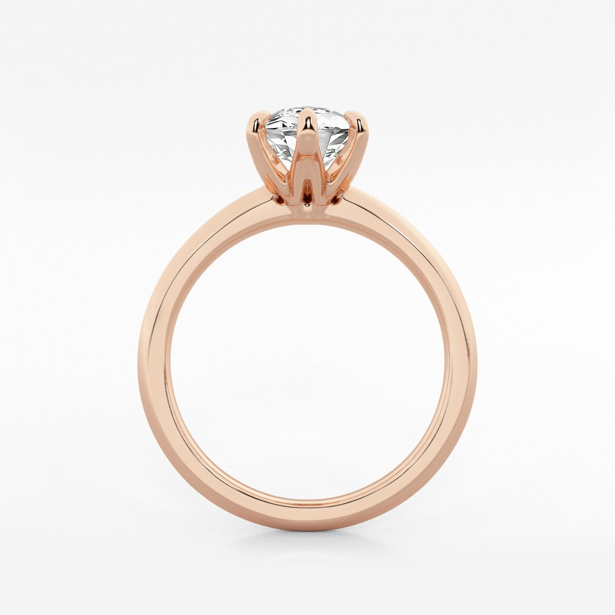 Violet - Knife-Edge Solitaire Engagement Ring