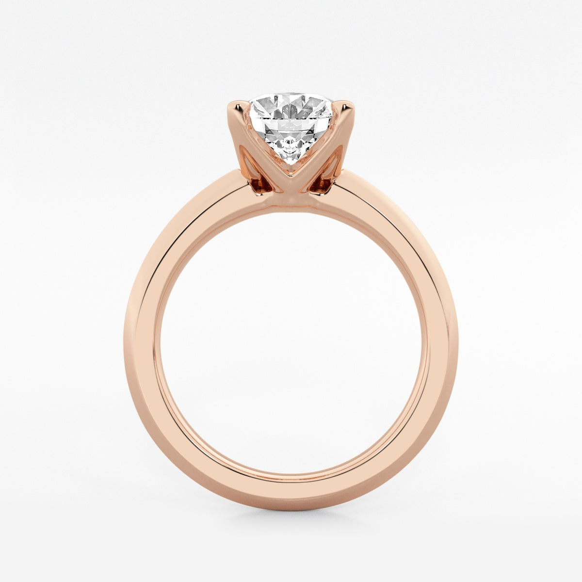 Violet - Knife-Edge Solitaire Engagement Ring