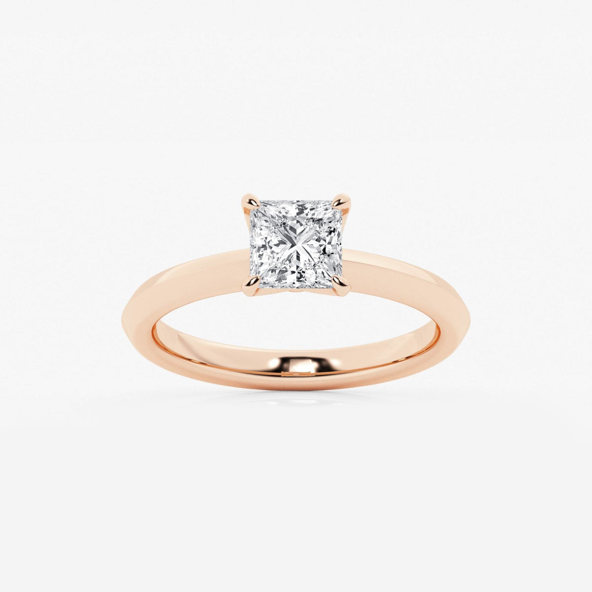 Violet - Knife-Edge Solitaire Engagement Ring