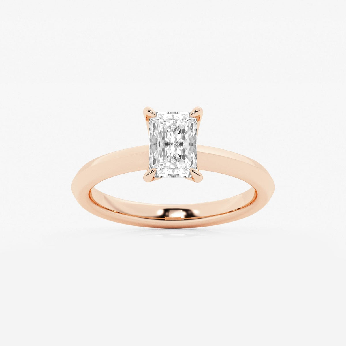 Violet - Knife-Edge Solitaire Engagement Ring