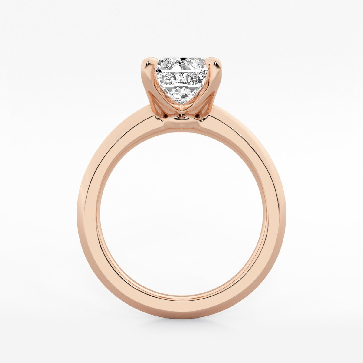 Violet - Knife-Edge Solitaire Engagement Ring