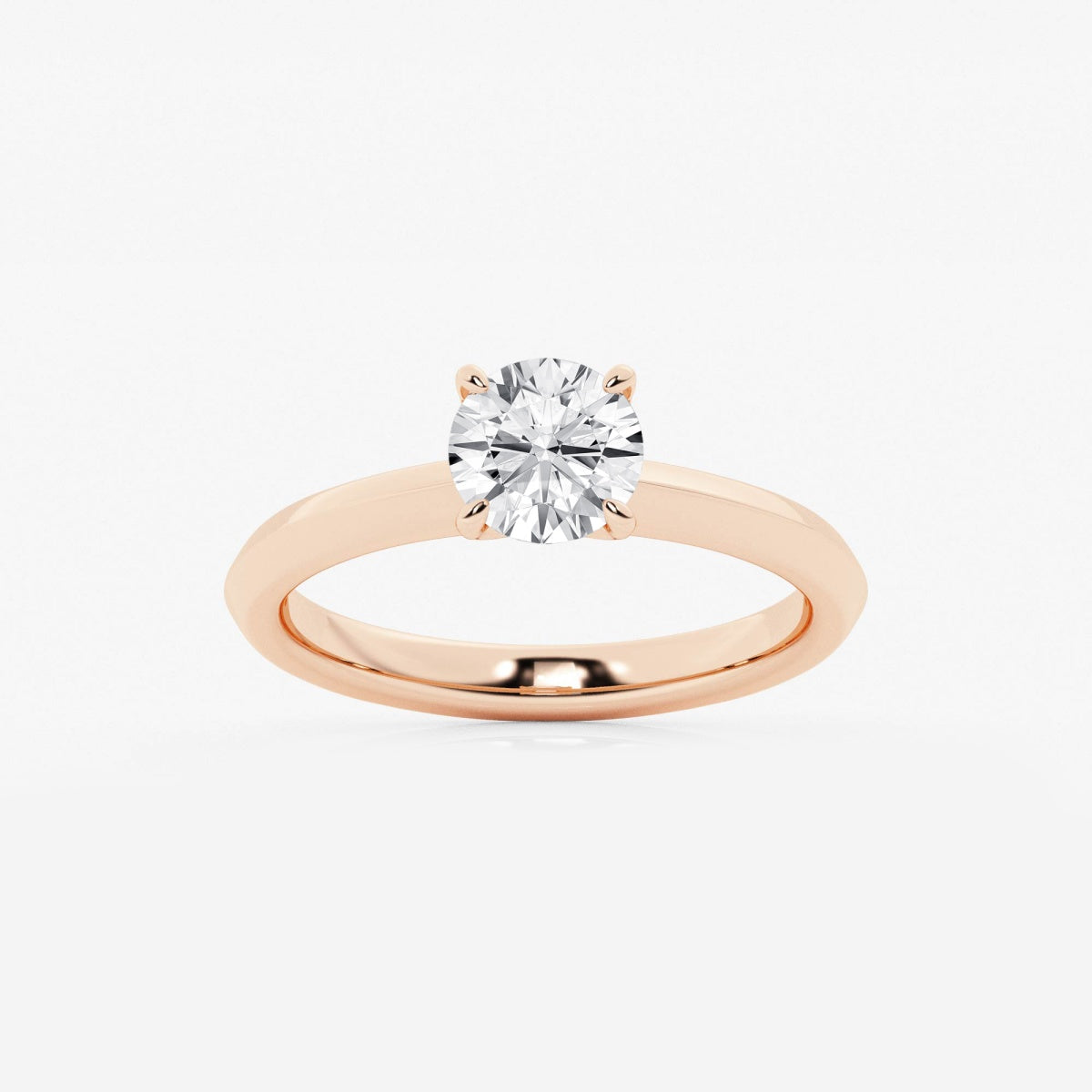 Violet - Knife-Edge Solitaire Engagement Ring