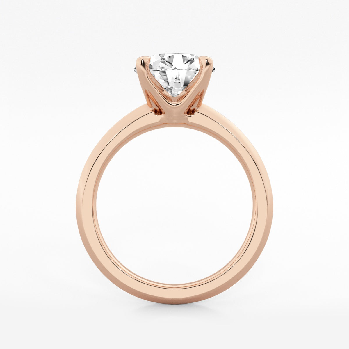 Violet - Knife-Edge Solitaire Engagement Ring