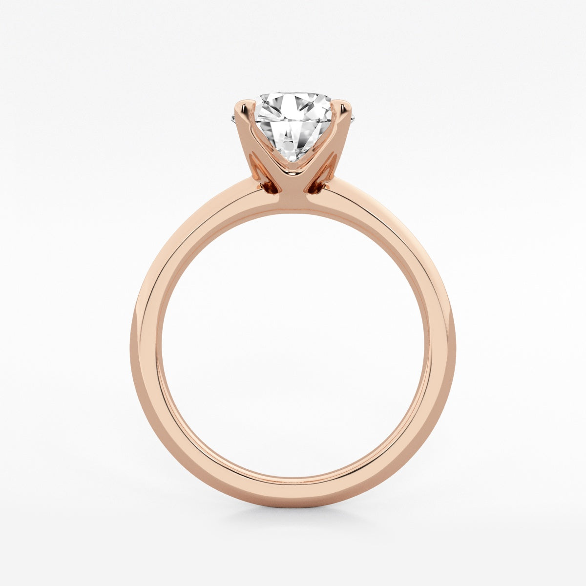 Violet - Knife-Edge Solitaire Engagement Ring