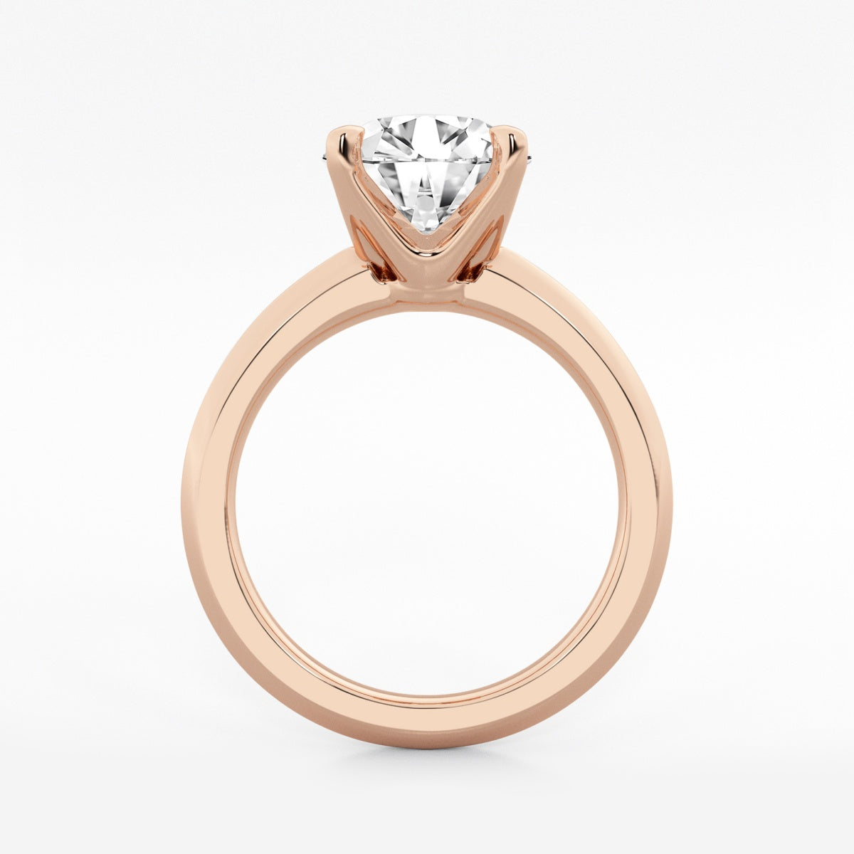 Violet - Knife-Edge Solitaire Engagement Ring