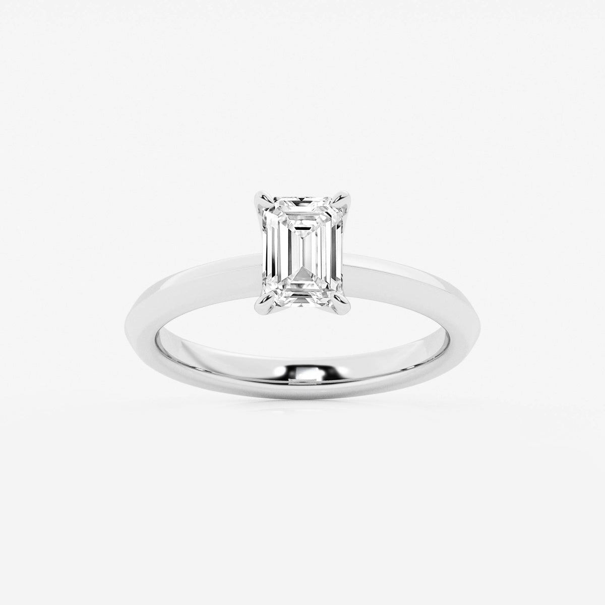 Violet - Knife-Edge Solitaire Engagement Ring