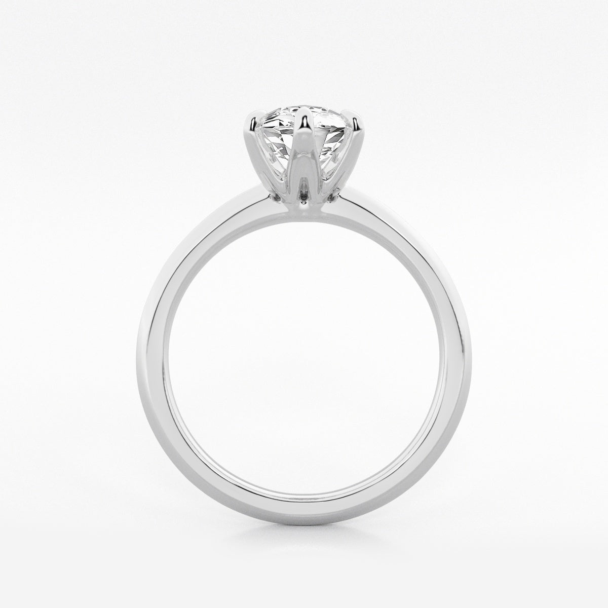 Violet - Knife-Edge Solitaire Engagement Ring