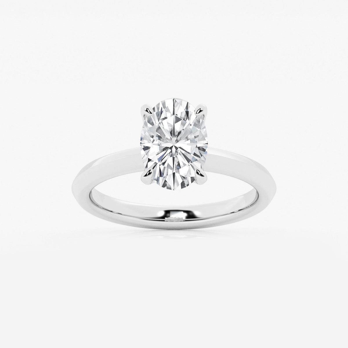 Violet - Knife-Edge Solitaire Engagement Ring