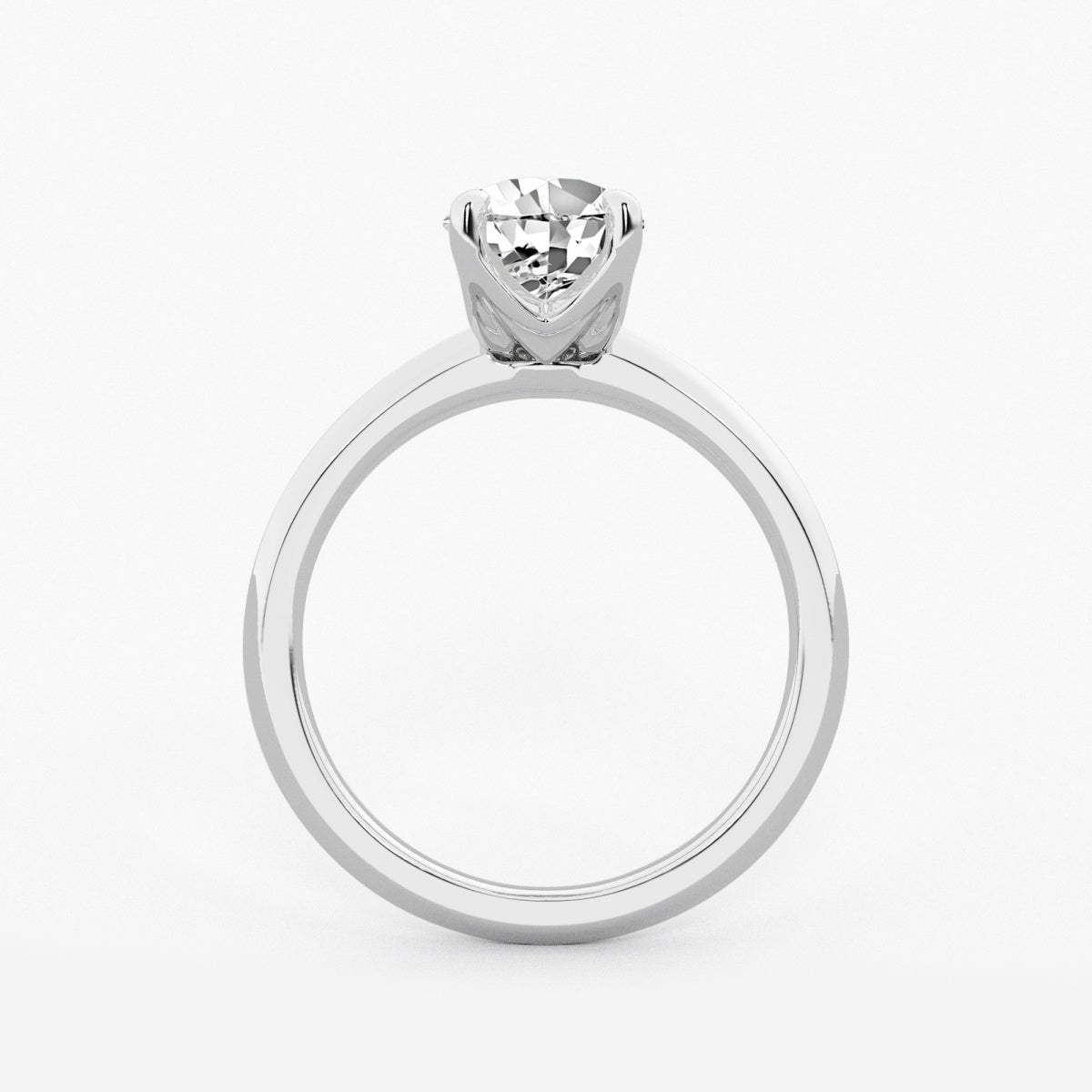 Violet - Knife-Edge Solitaire Engagement Ring