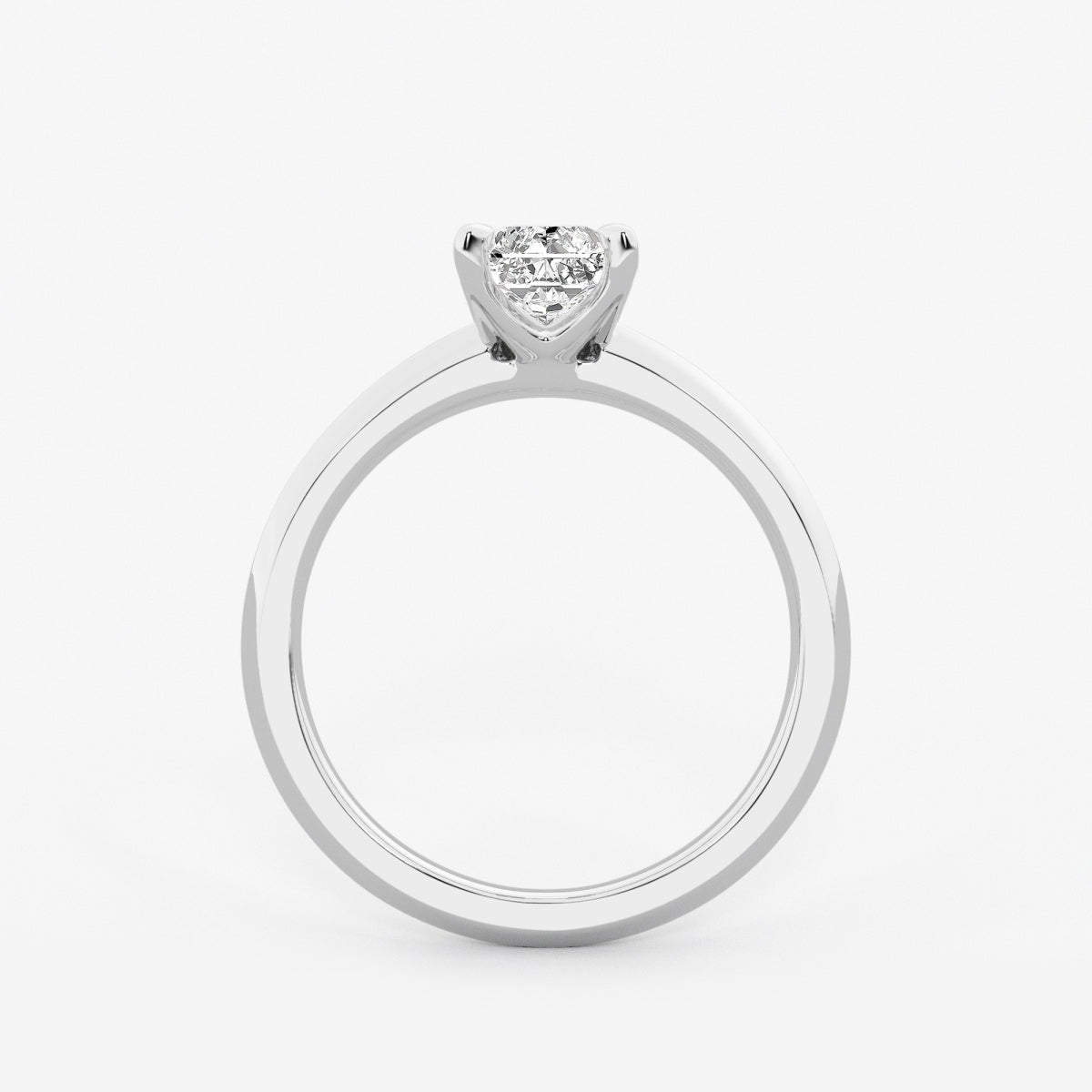 Violet - Knife-Edge Solitaire Engagement Ring