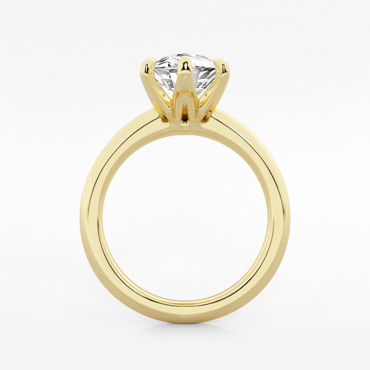 Violet - Knife-Edge Solitaire Engagement Ring