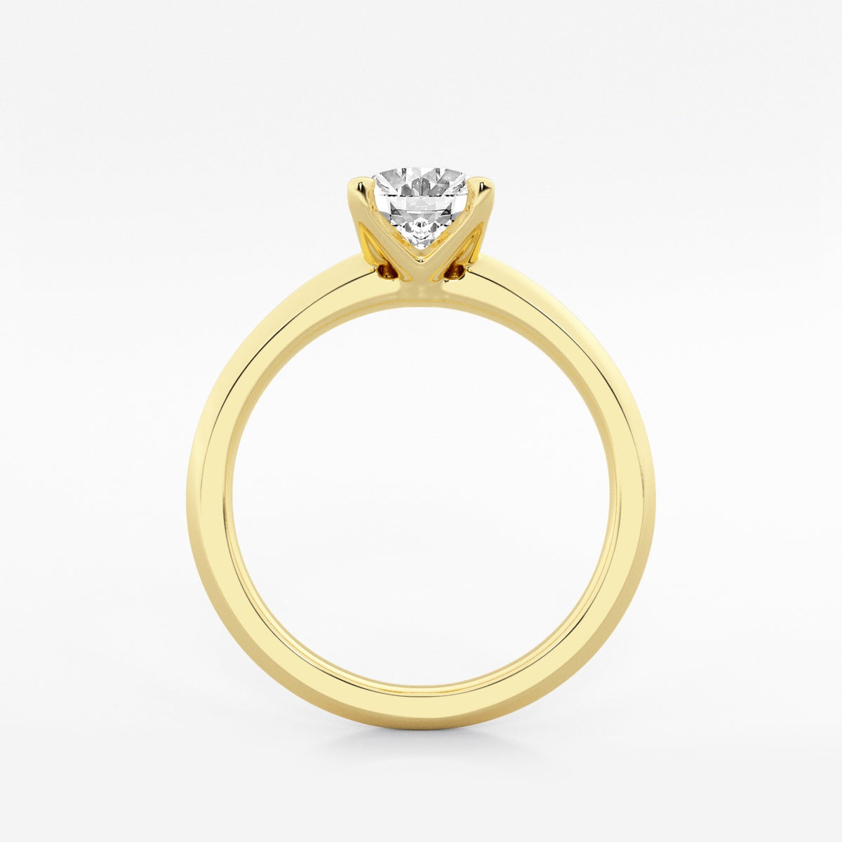 Violet - Knife-Edge Solitaire Engagement Ring