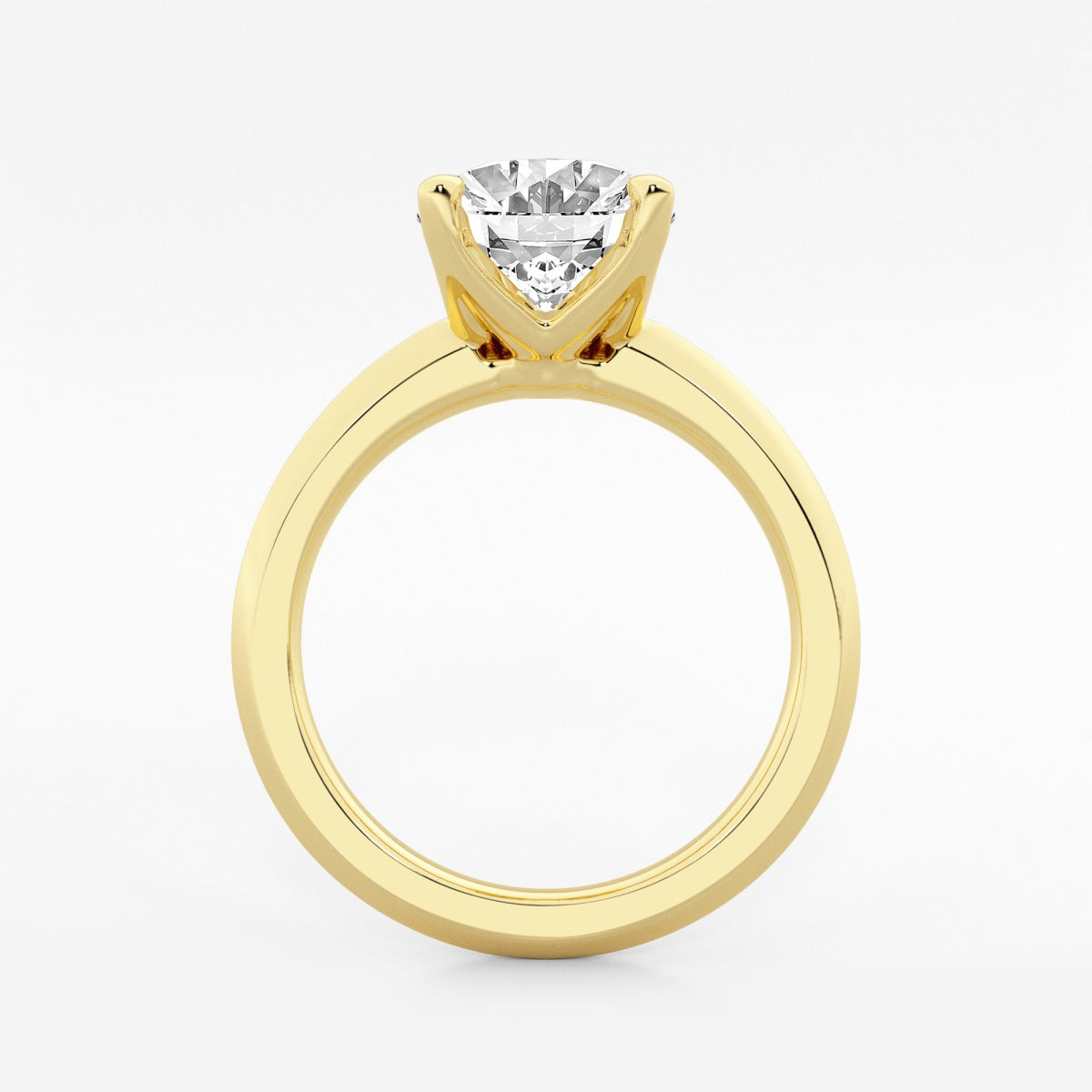 Violet - Knife-Edge Solitaire Engagement Ring