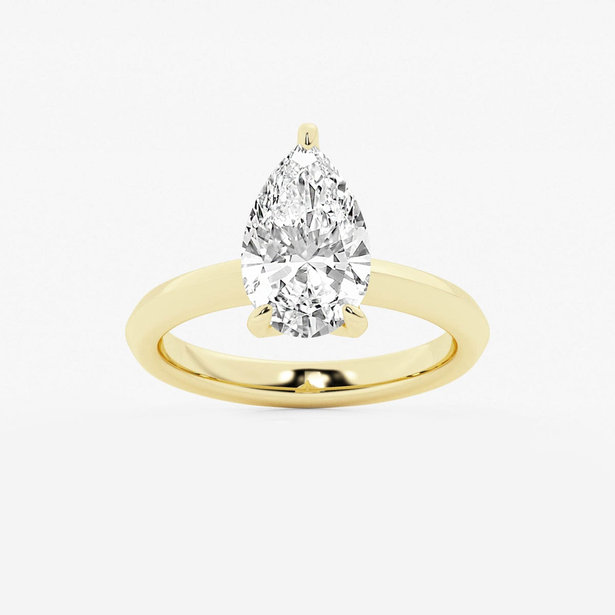 Violet - Knife-Edge Solitaire Engagement Ring