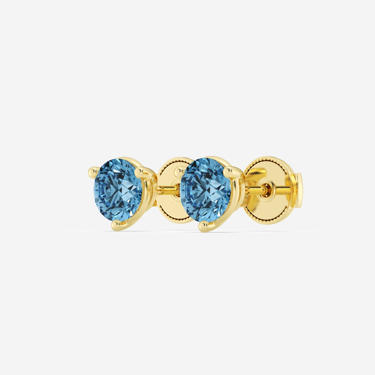 Vivienne - Bold Three-Prong Setting Earrings