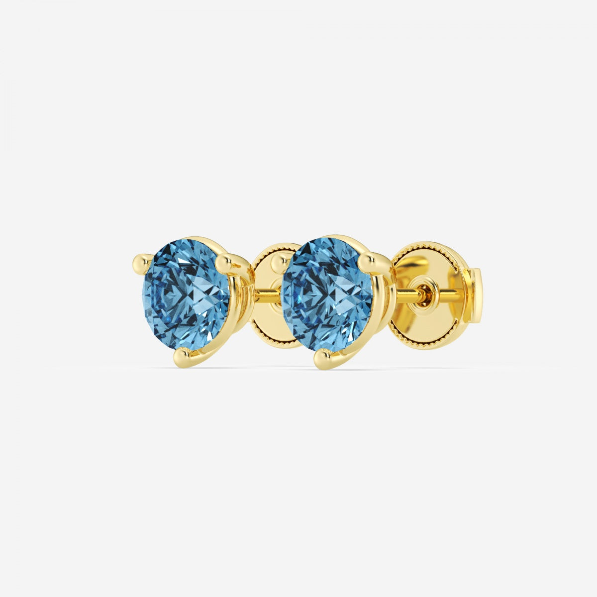 Vivienne - Bold Three-Prong Setting Earrings