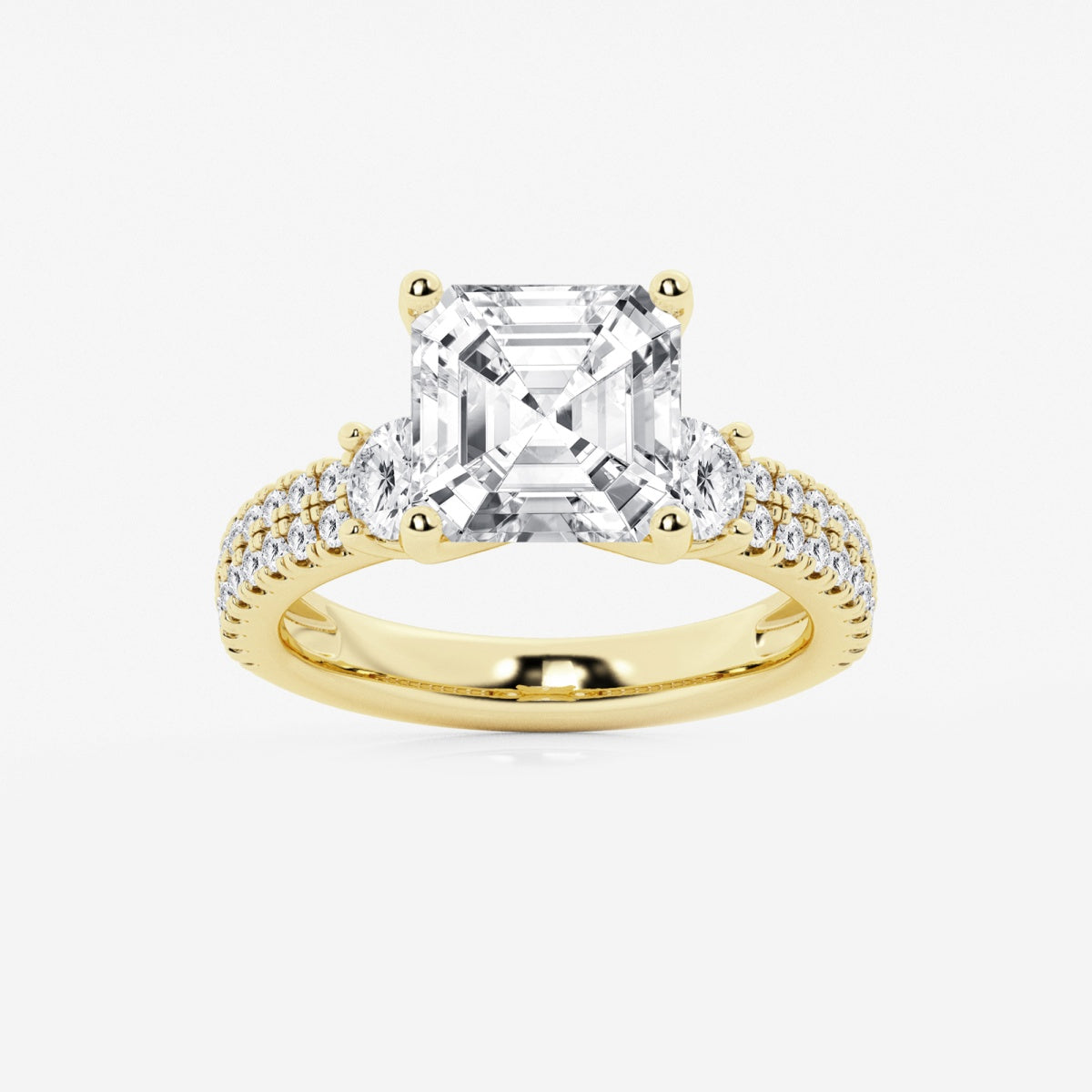 Vivienne - Double Row Accents Engagement Ring