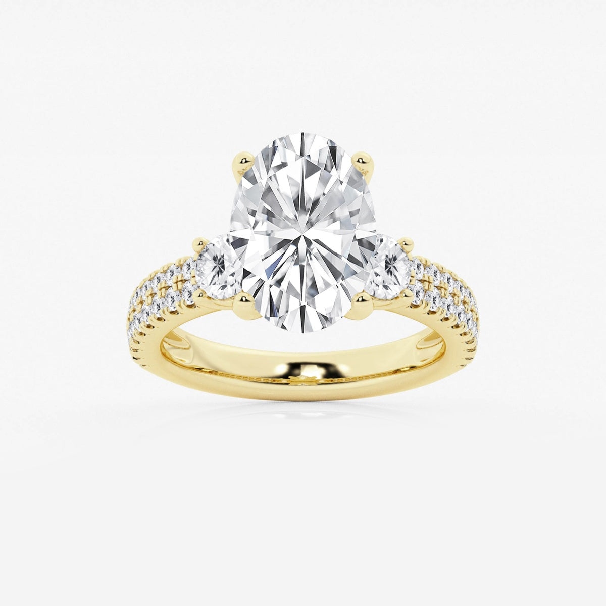 Vivienne - Double Row Accents Engagement Ring