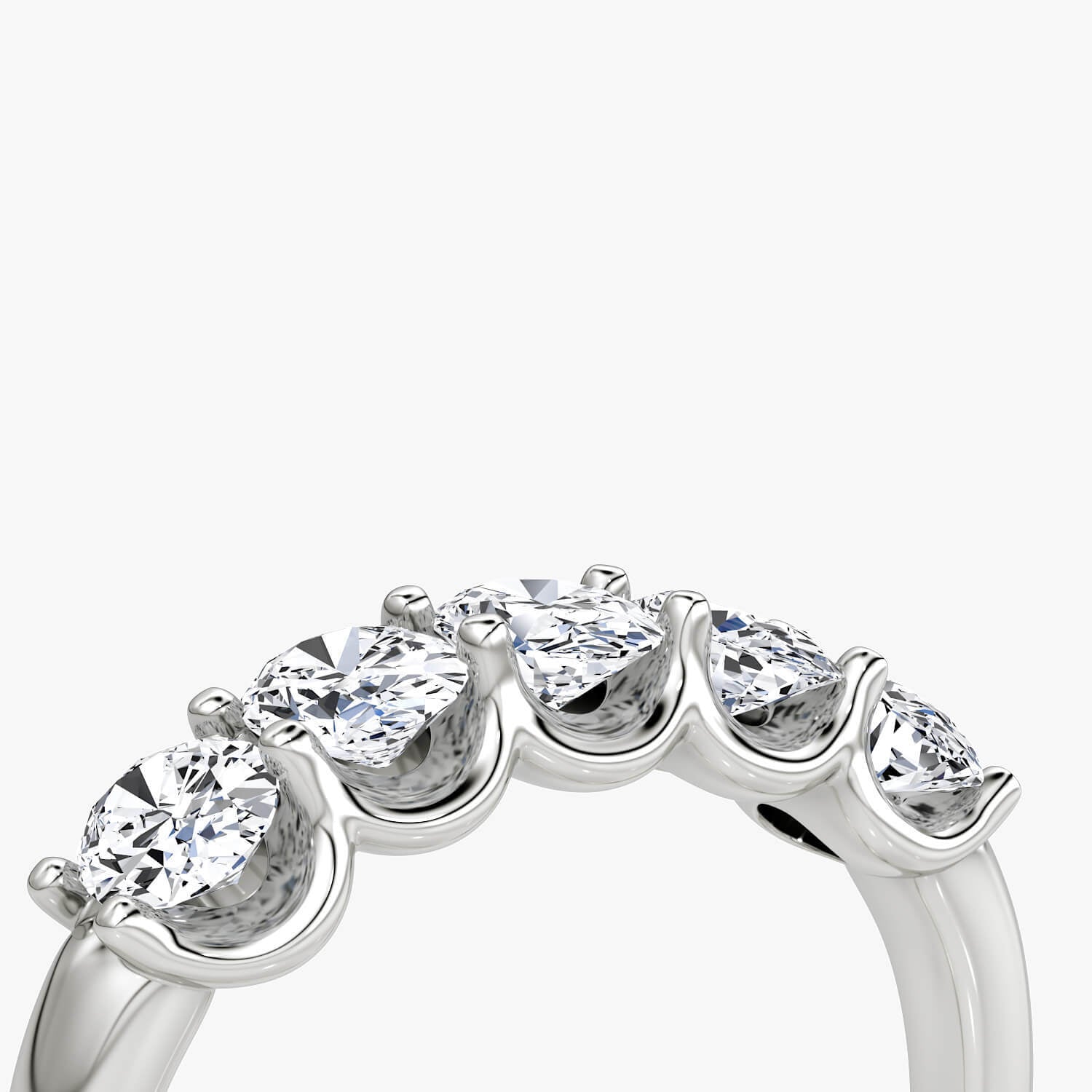 Lab grown diamond wedding ring in 14K white gold and Round cut diamond with symbolizing timeless love and sustainable beauty