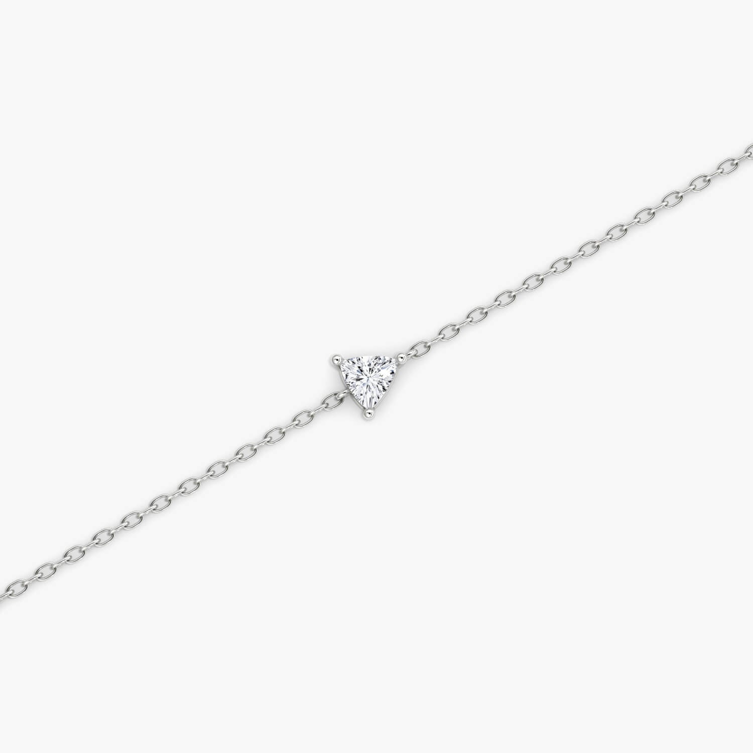 Lab grown diamond fashion bracelet in 14K white gold and Round cut diamond with chic design and contemporary elegance