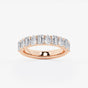 Adeline - Alternating Stone Design Wedding Ring