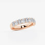 Adeline - Alternating Stone Design Wedding Ring