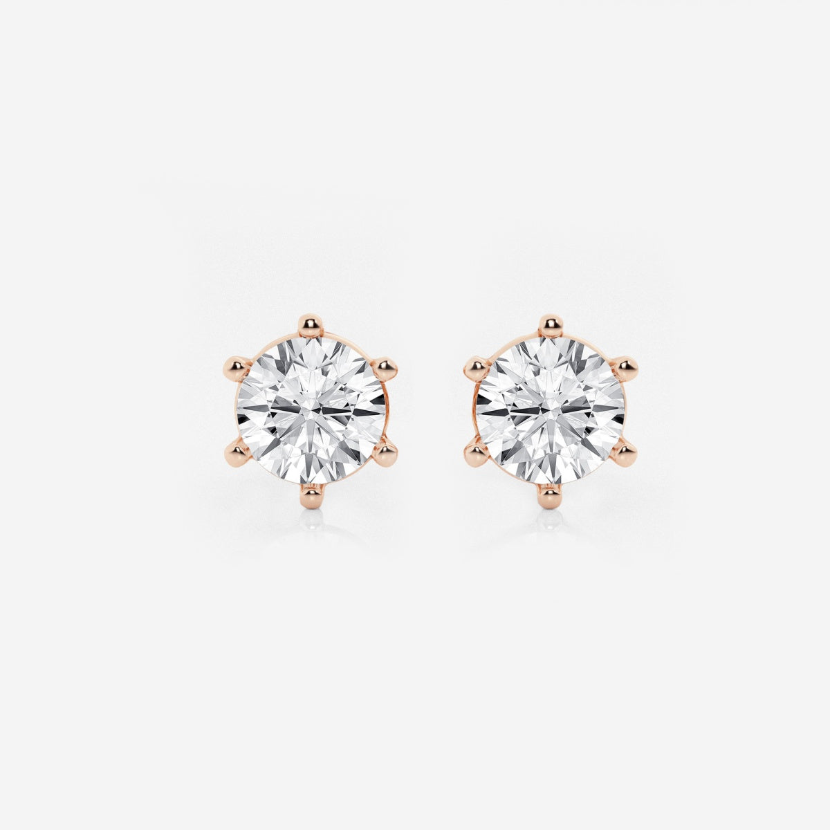 Adeline - Classic Six-Prong Style Earrings