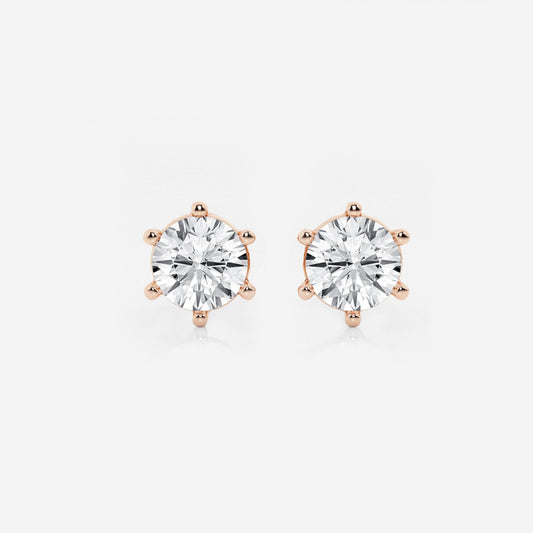 Adeline - Classic Six-Prong Style Earrings