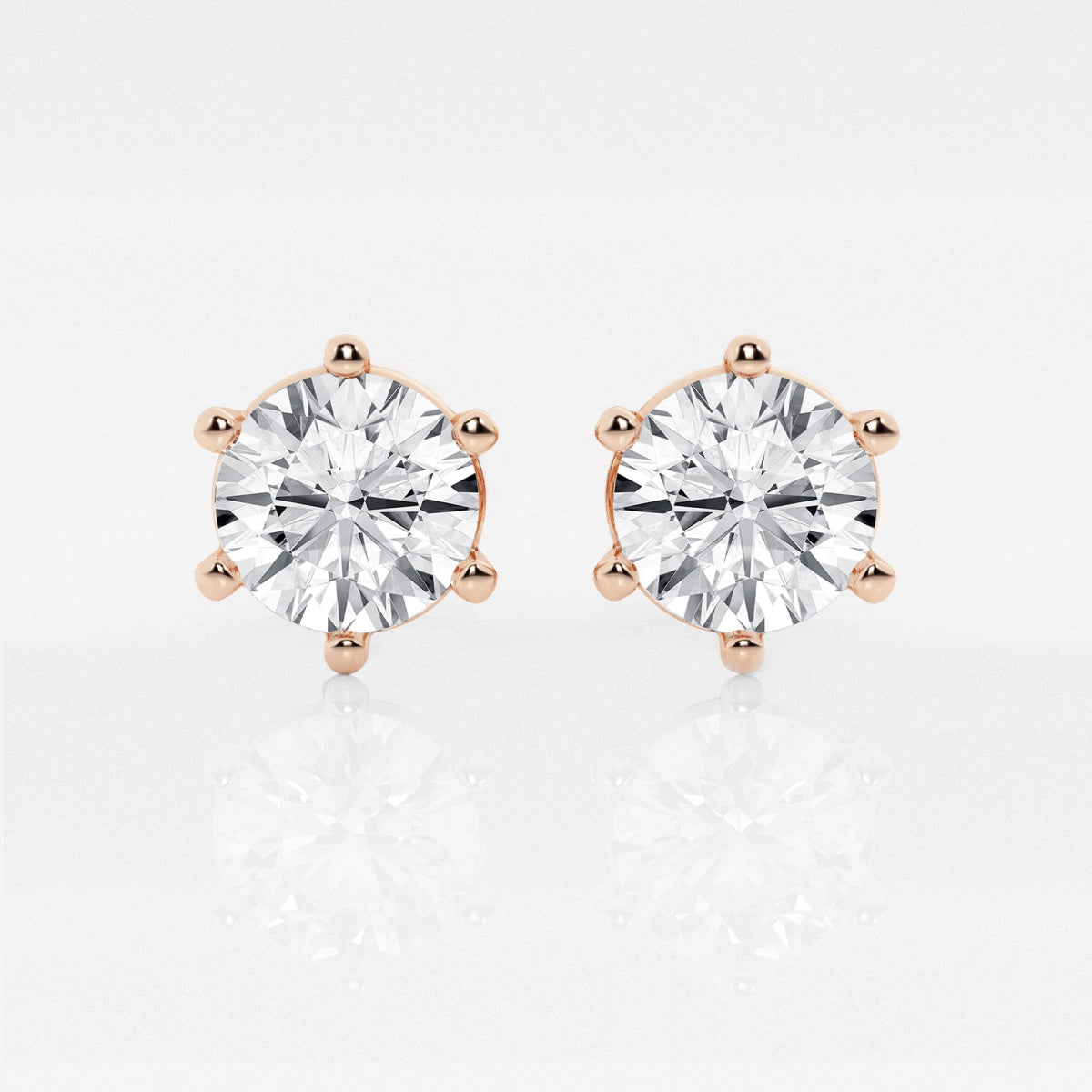 Adeline - Classic Six-Prong Style Earrings