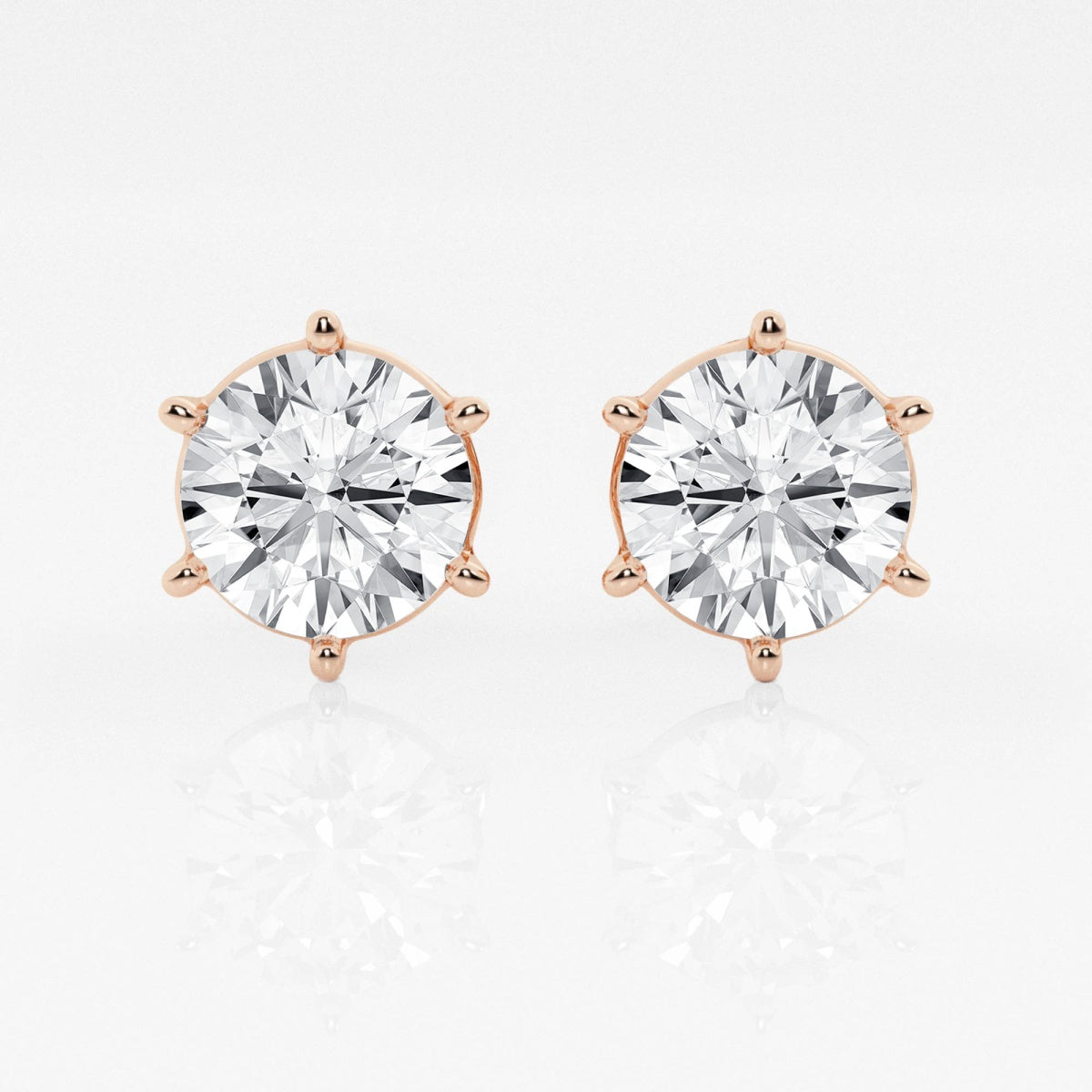 Adeline - Classic Six-Prong Style Earrings