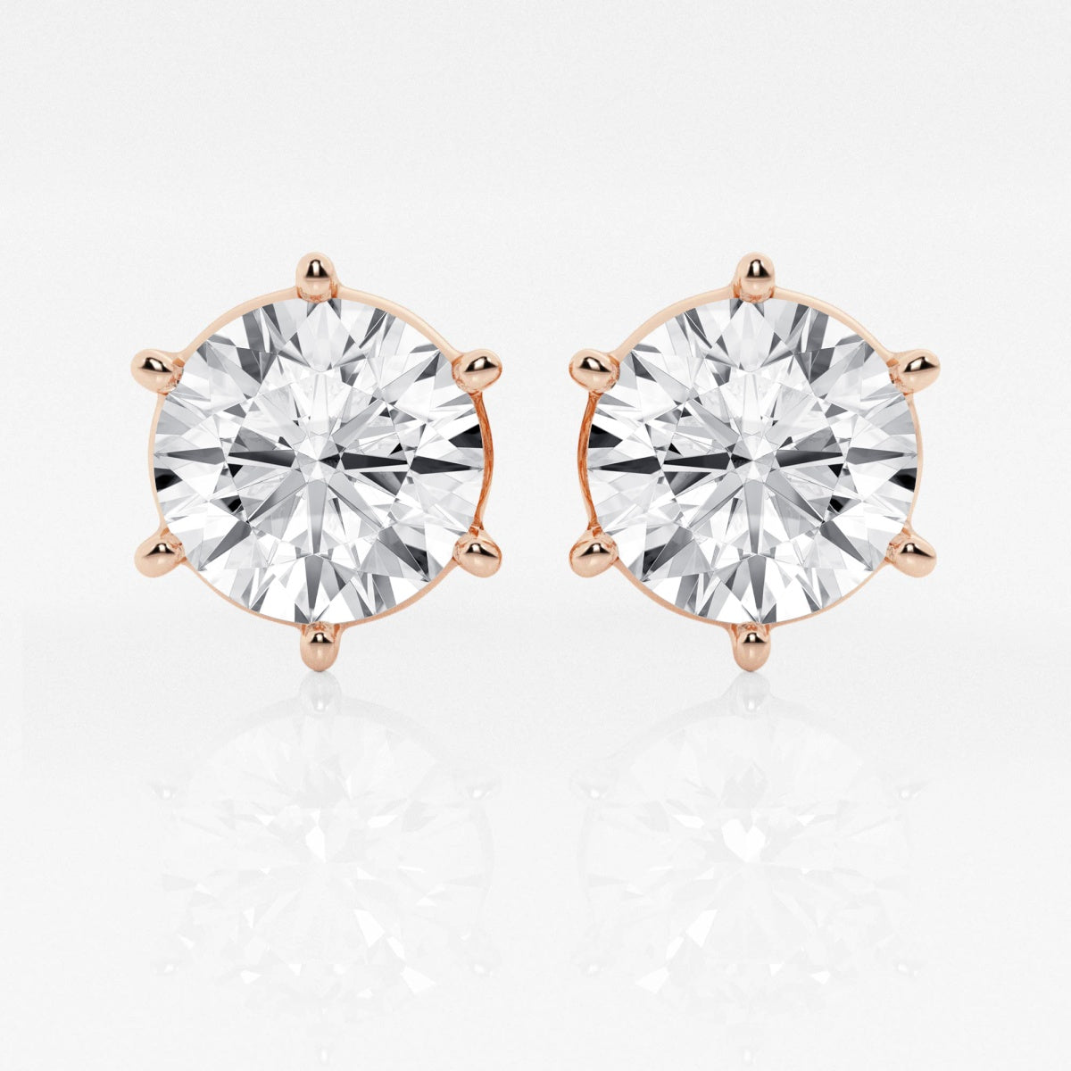 Adeline - Classic Six-Prong Style Earrings