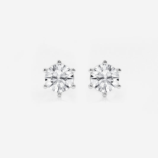 Adeline - Classic Six-Prong Style Earrings