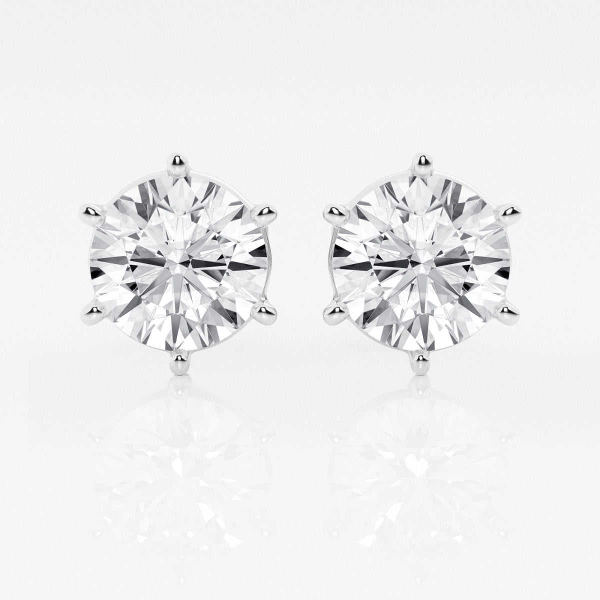 Adeline - Classic Six-Prong Style Earrings