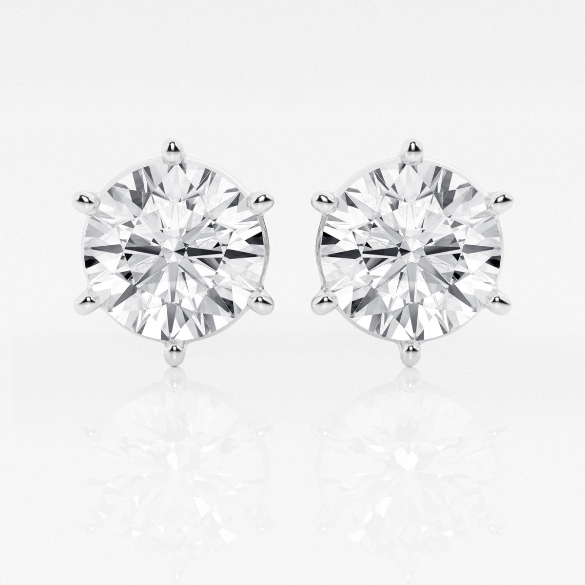 Adeline - Classic Six-Prong Style Earrings