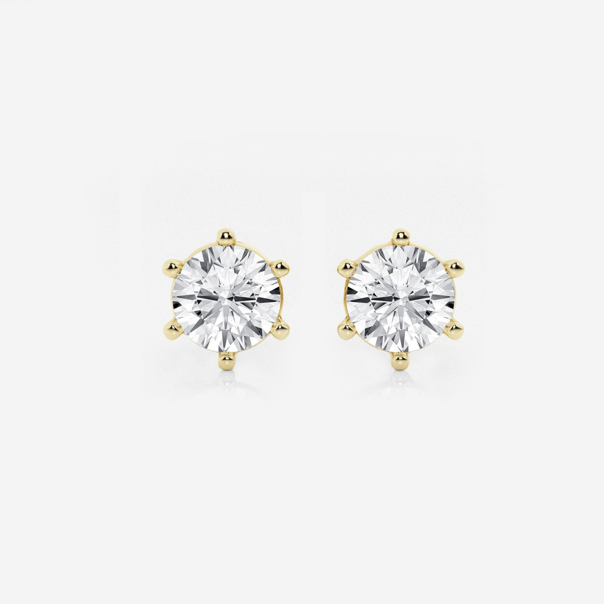 Adeline - Classic Six-Prong Style Earrings