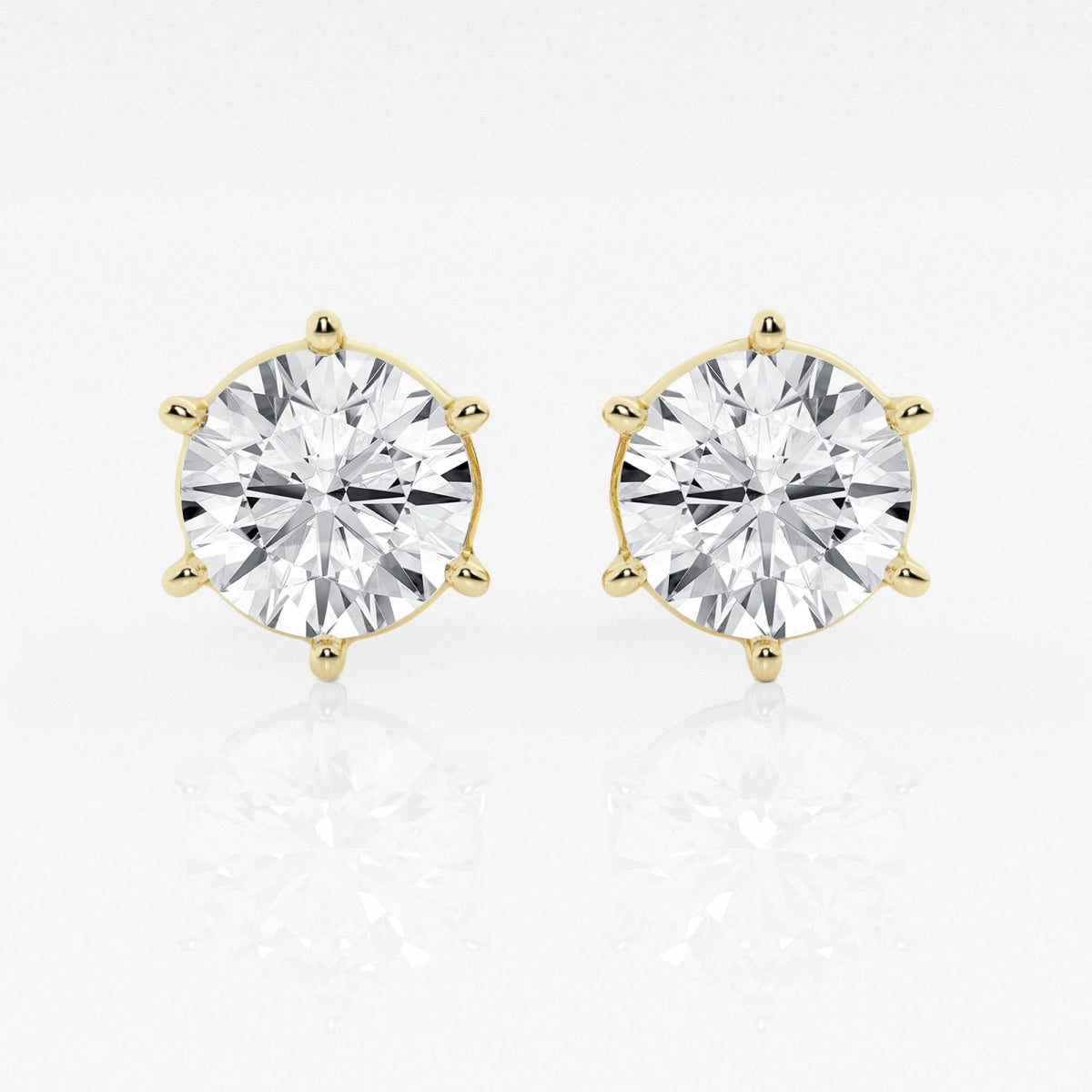 Adeline - Classic Six-Prong Style Earrings