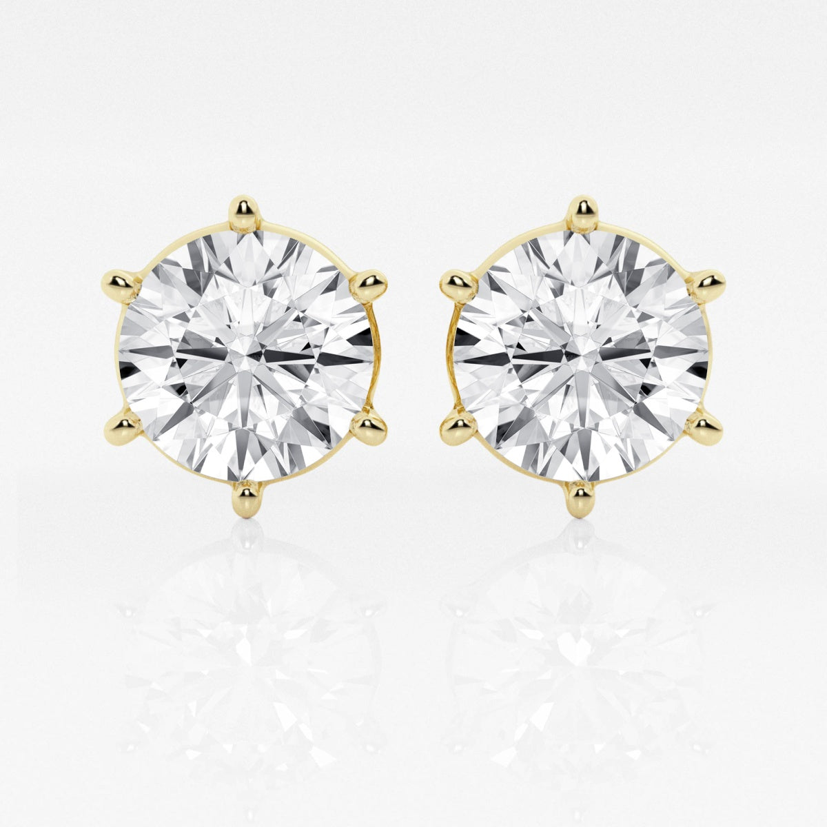 Adeline - Classic Six-Prong Style Earrings