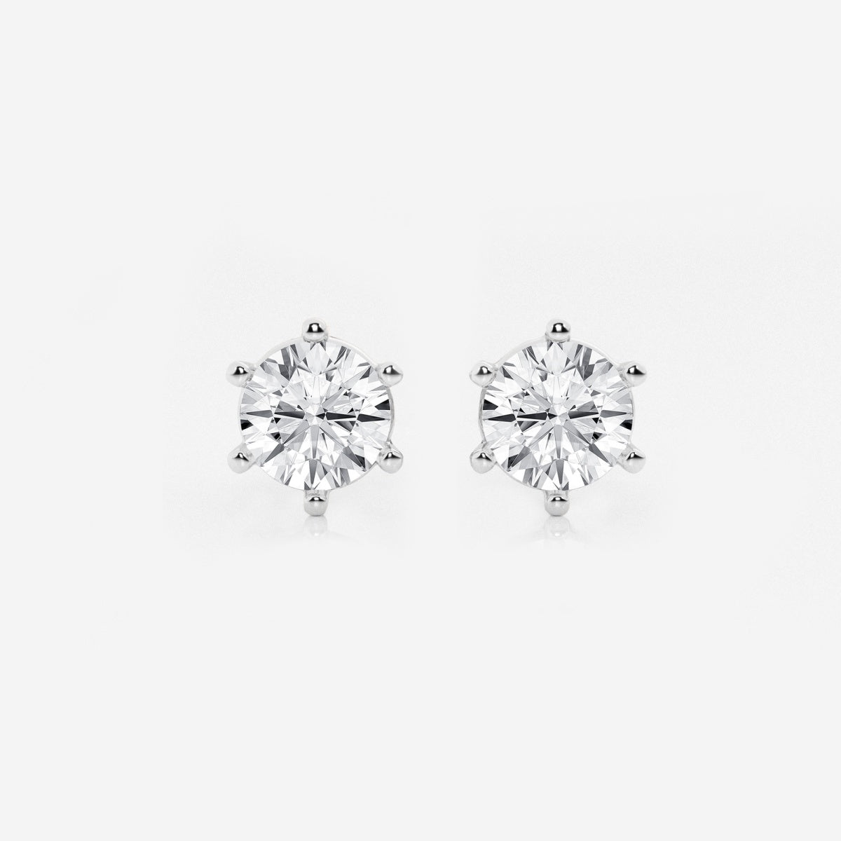 Adeline - Classic Six-Prong Style Earrings