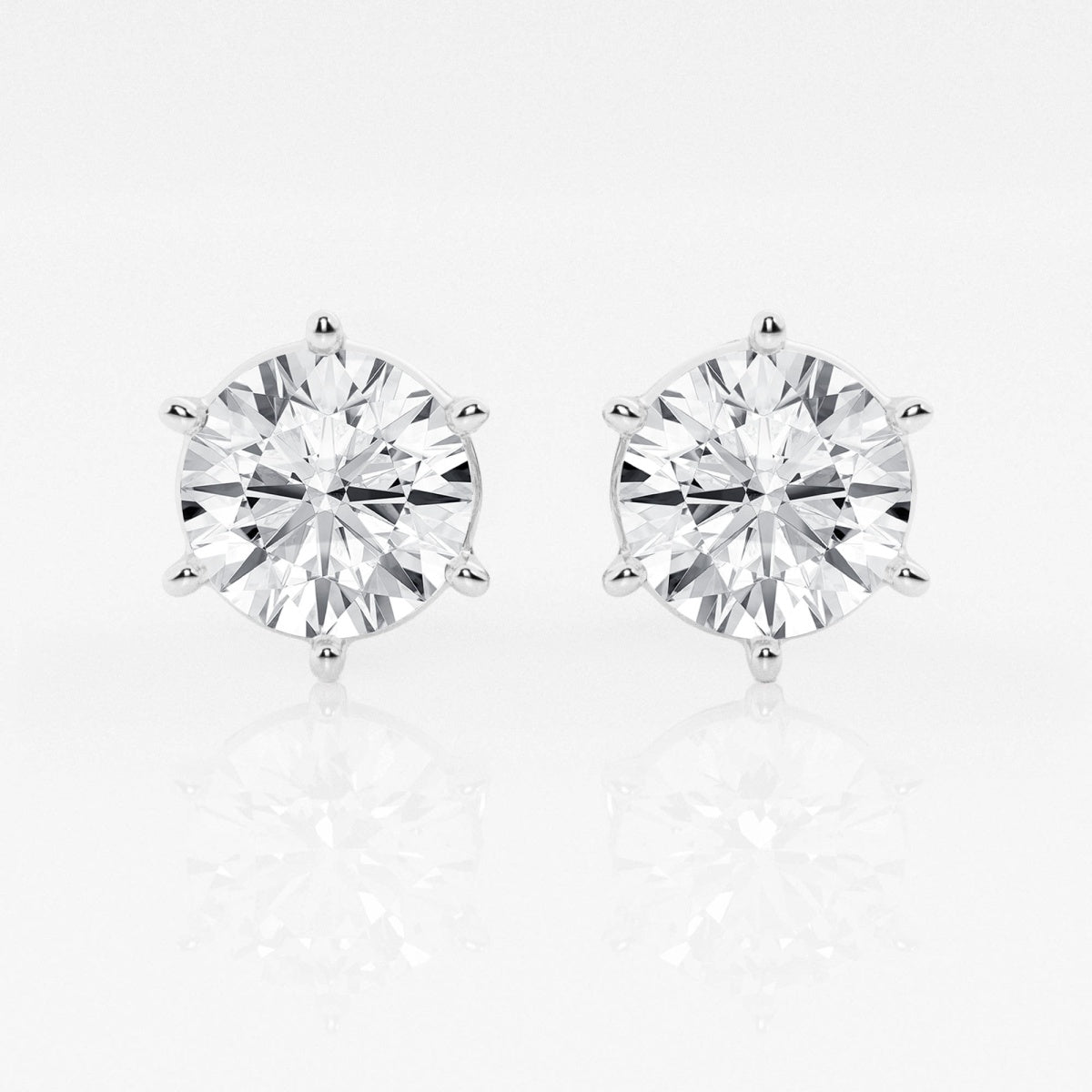 Adeline - Classic Six-Prong Style Earrings