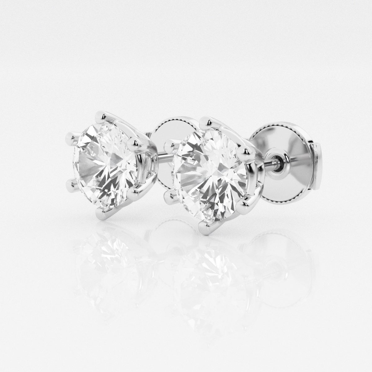 Adeline - Classic Six-Prong Style Earrings