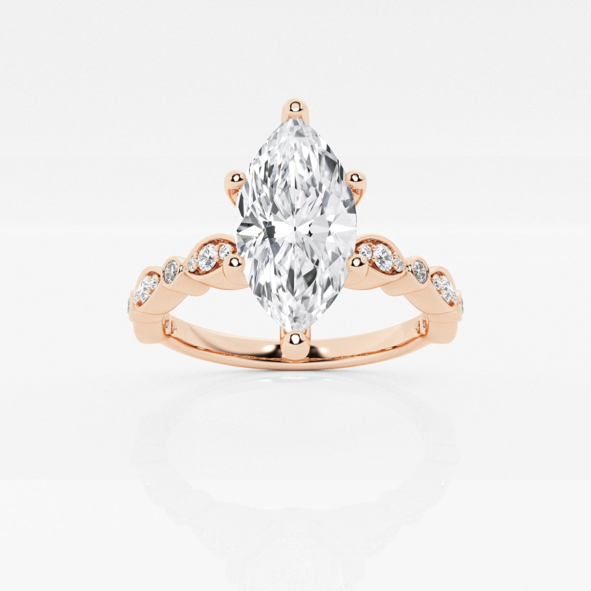 Adeline - Marquise-Inspired Band Engagement Ring